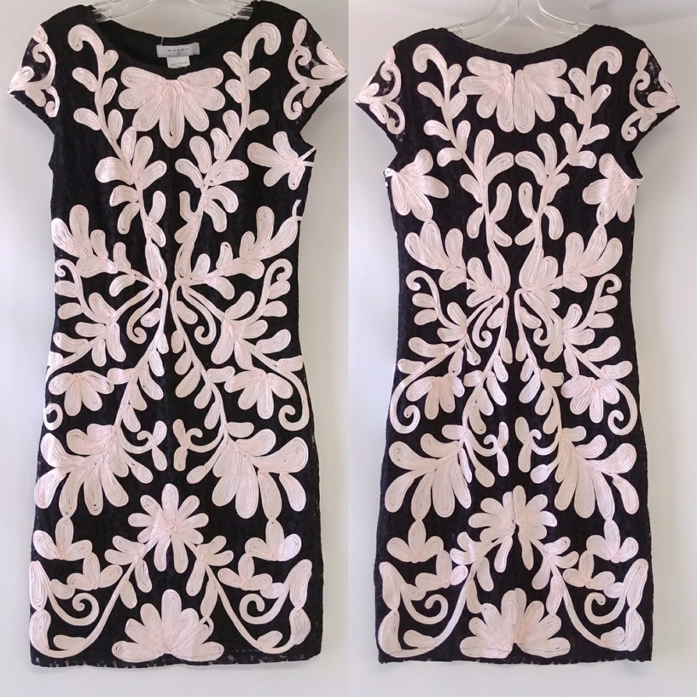 NWOT Brian Bailey Black & Pink Perfect Dress